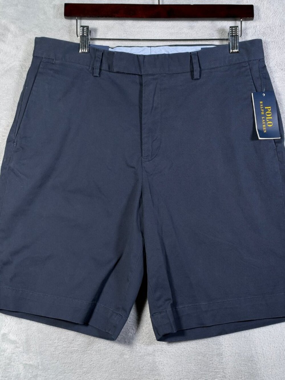 Polo Ralph Lauren Shorts Mens 32 Blue Stretch Classic Fit Chino Aviator Navy